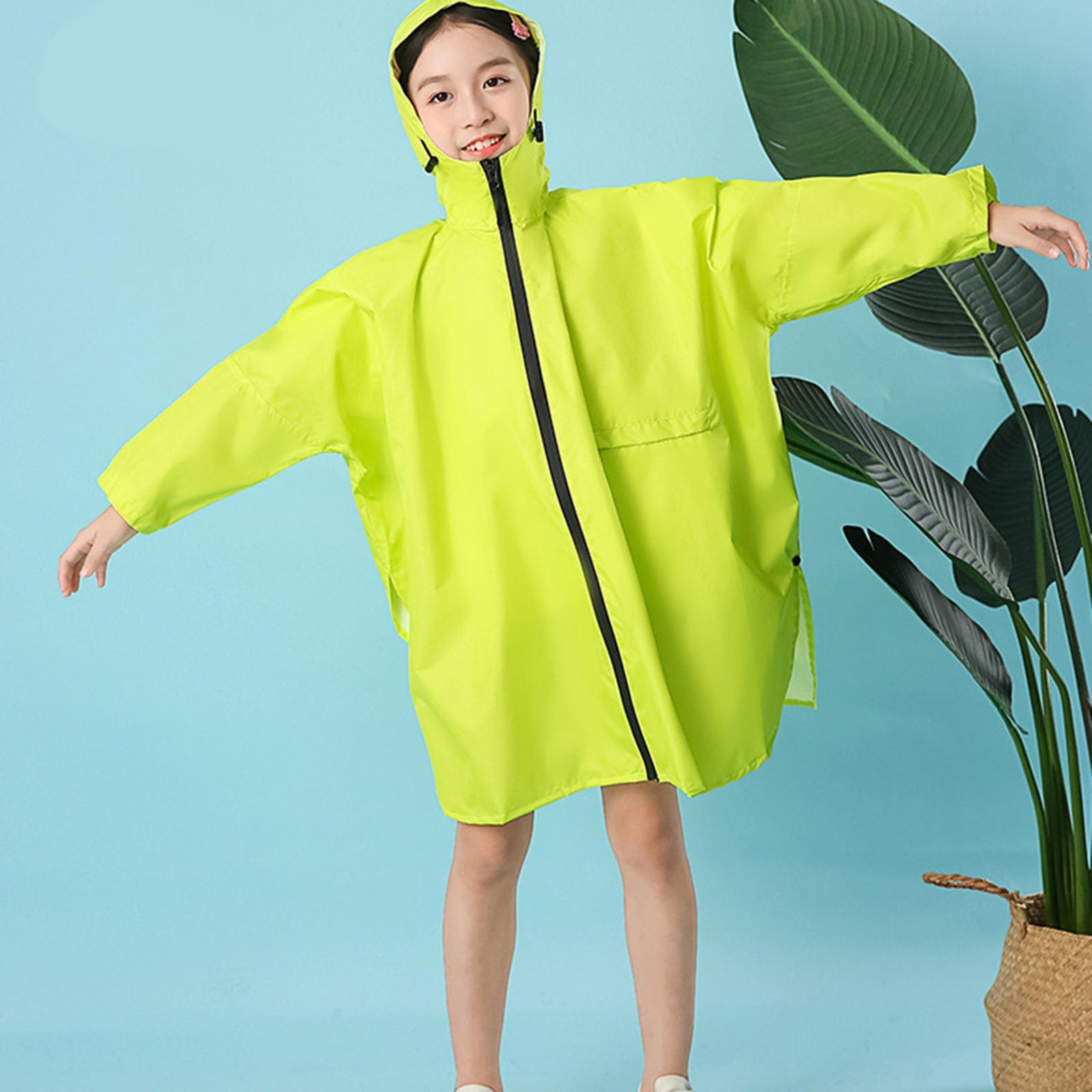 Дождевик Детский для девочек и мальчиков, легкий, упаковываемый, водонепроницаемый, солнцезащитный, ветрозащитный, фото №3 Дождевик Детский для девочек и мальчиков, легкий, упаковываемый, водонепроницаемый, солнцезащитный, ветрозащитный, фото №3