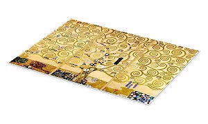 Постер Gustav Klimt The Tree of Life 120 x 80 см Yellow synthetic.ua - Фото 1