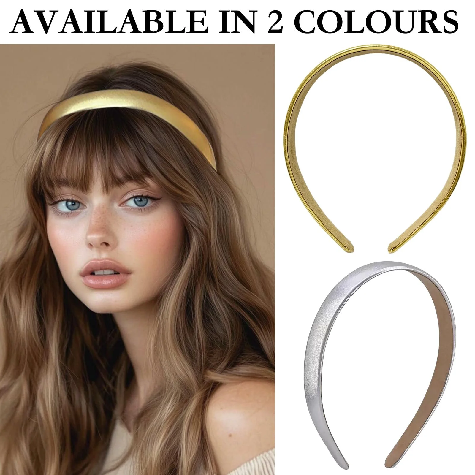 Обруч для волосся атласний Срібний Регульований Тонкий, фото №3 Обруч для волосся атласний Срібний Регульований Тонкий, фото №3