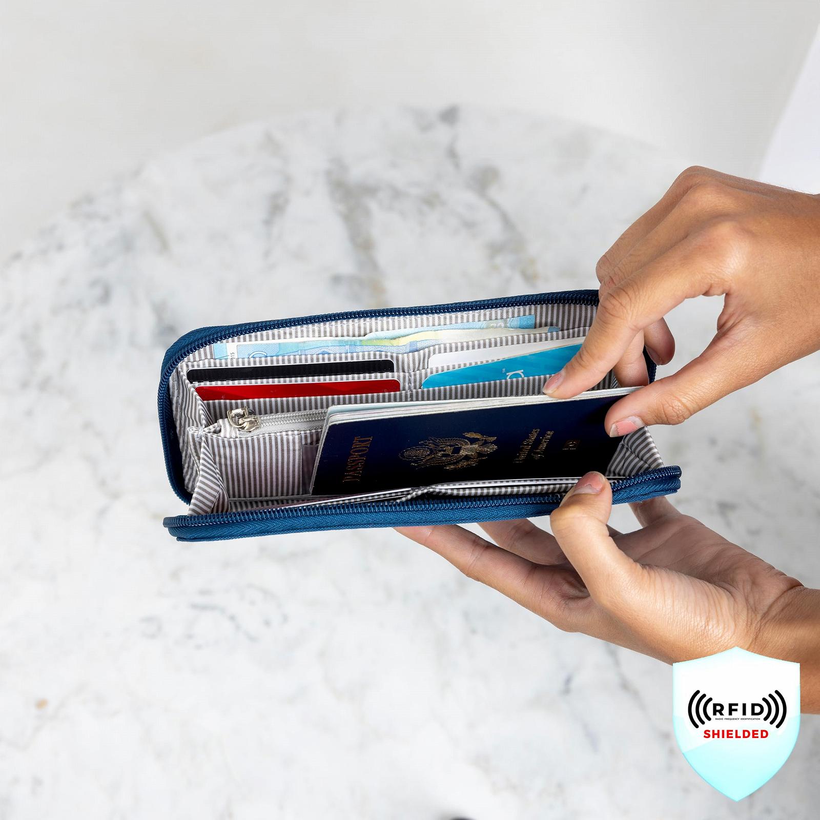 Гаманець Travelon RFID Blocking з однією блискавкою, фото №5