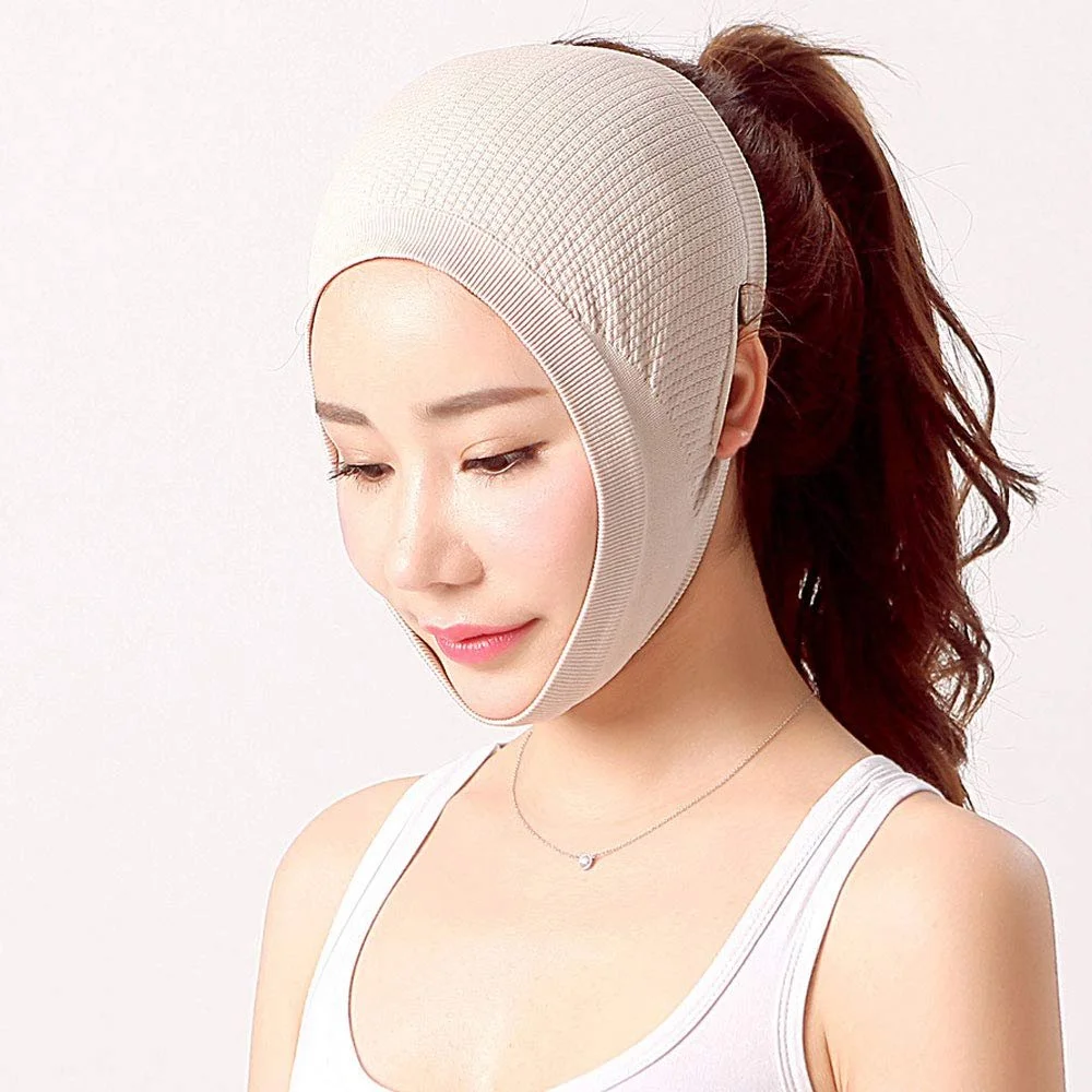 Пояс для подтяжки лица, для уменьшения двойного подбородка, интенсивная подтяжка лица, для ухода за кожей, ремень для подтяжки и укрепления подбородка, фото №3