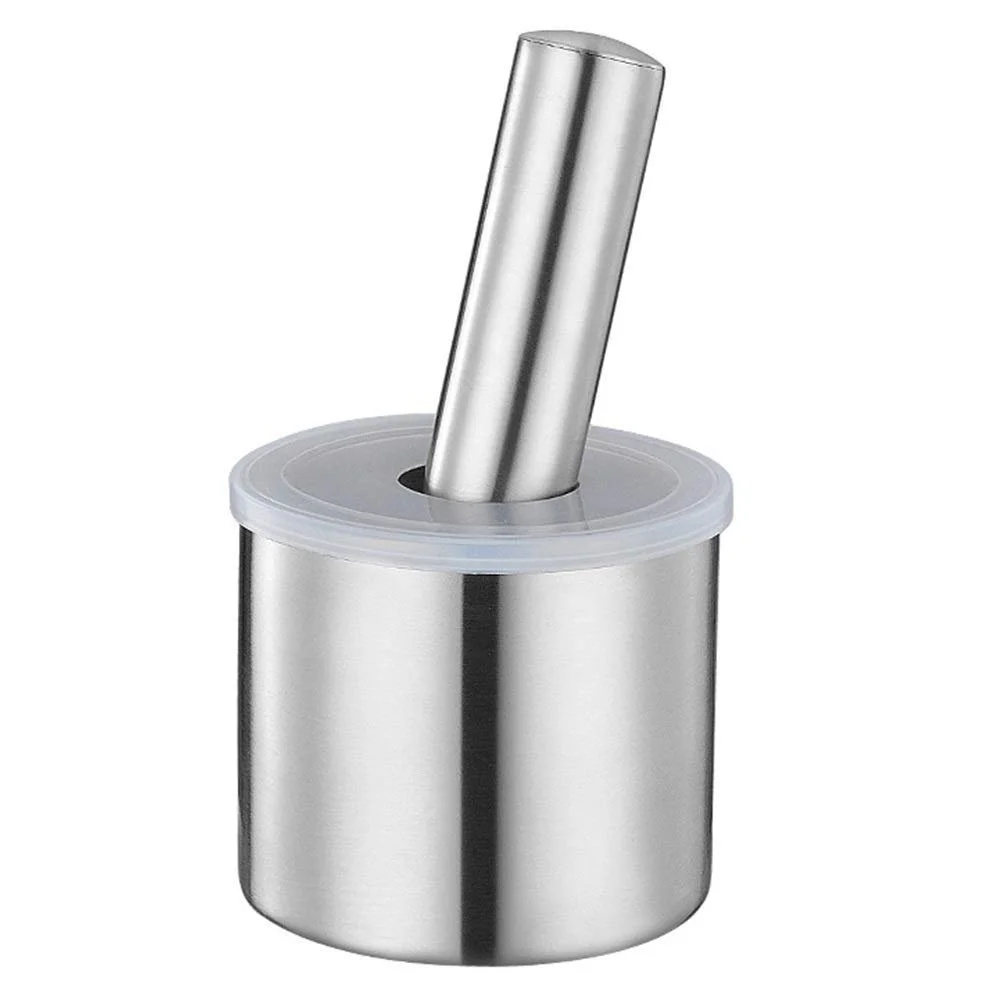 Млин Спецій Ручний Набір для подрібнення часнику з товкачем і ступкою Контейнер Нержавіюча сталь, фото №1