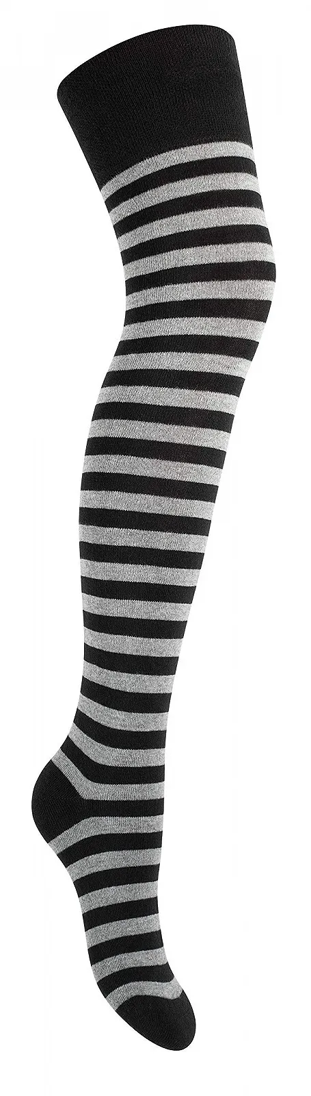 Yenita 2 пари жіночих гольфів вище коліна в смужку, фото №5 Yenita 2 пари жіночих гольфів вище коліна в смужку, фото №5