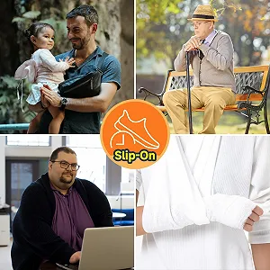 Чоловічі сліпони для ходьби ODCKOI, дихаючі легкі кросівки, атлетичні неслизькі кросівки synthetic.ua - Фото 1