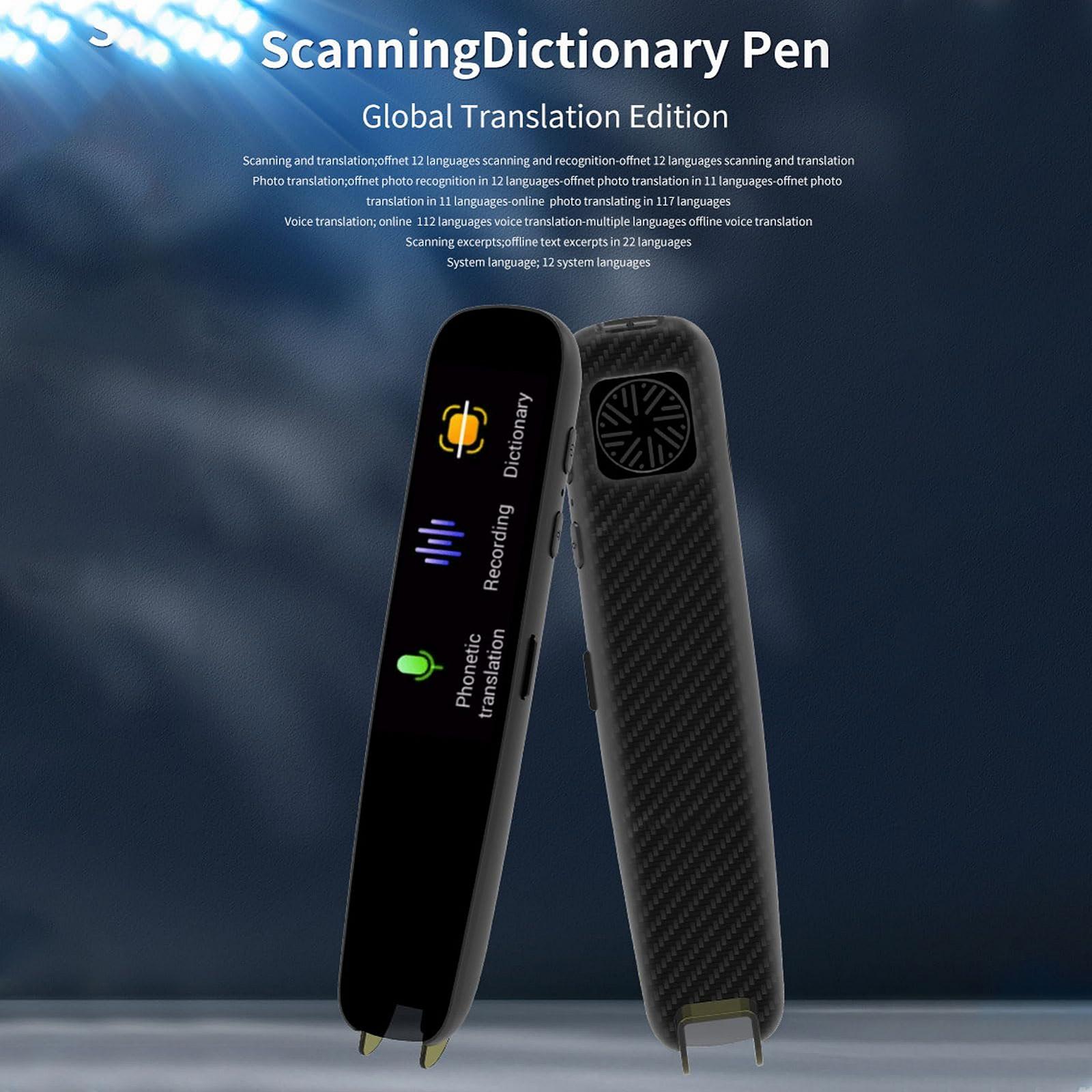 Ручка для сканирования текста Vikye, устройство двухстороннего Wi-Fi преобразования текста в речь, поддержка офлайн-перевода, устройство для перевода на 112 языков с ЖК-дисплеем 1,97 дюйма, фото №2