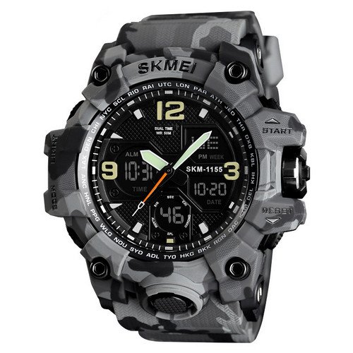 Годинник Skmei 1155B Military Gray, фото №1