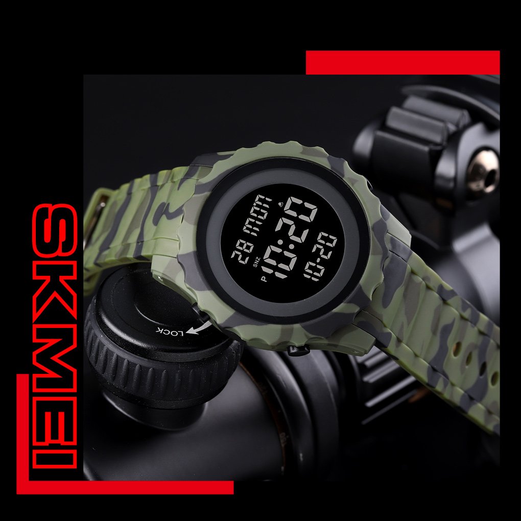Годинник Skmei 1631CMGN Camo Green STOPPED, фото №3
