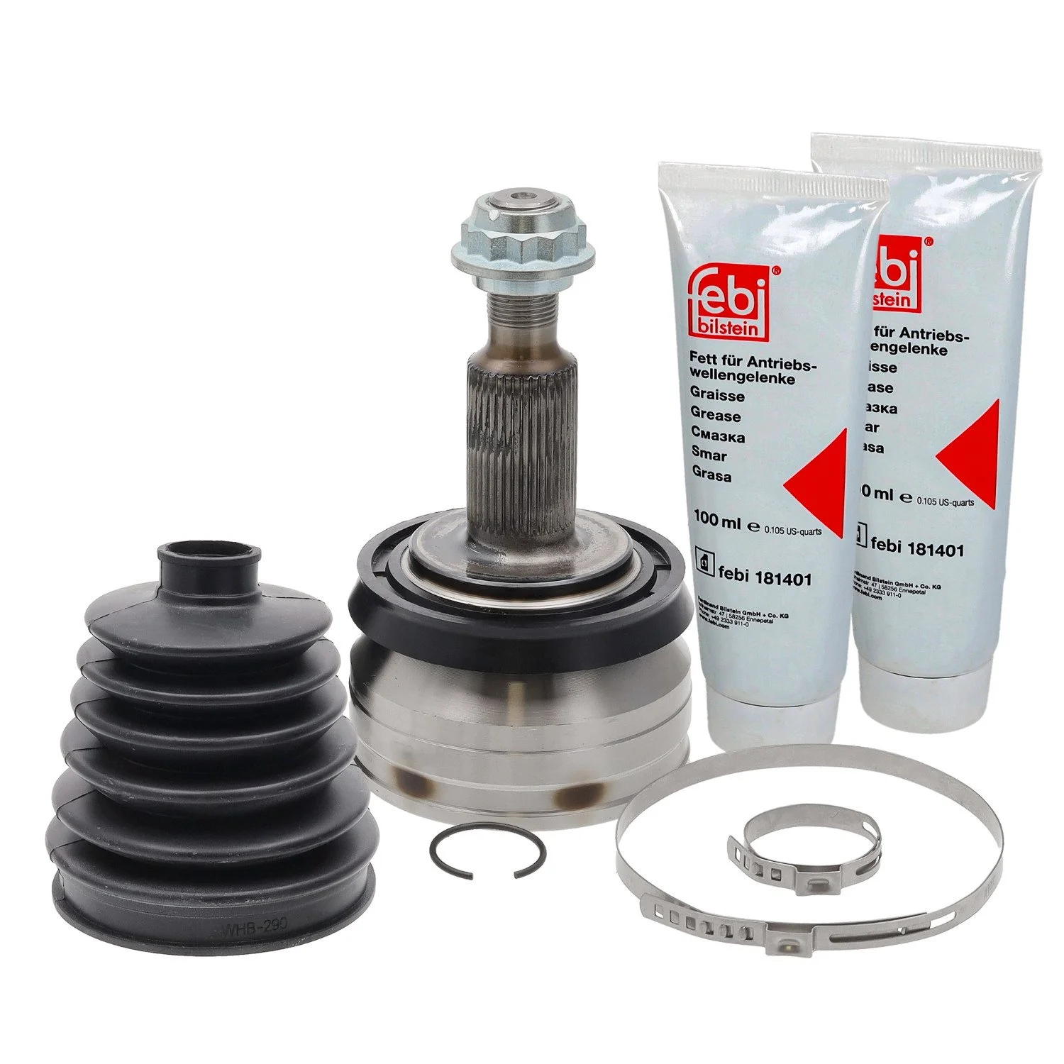 Комплект шарнира, приводной вал FEBI BILSTEIN 176799 для VW, передний мост слева, фото №1