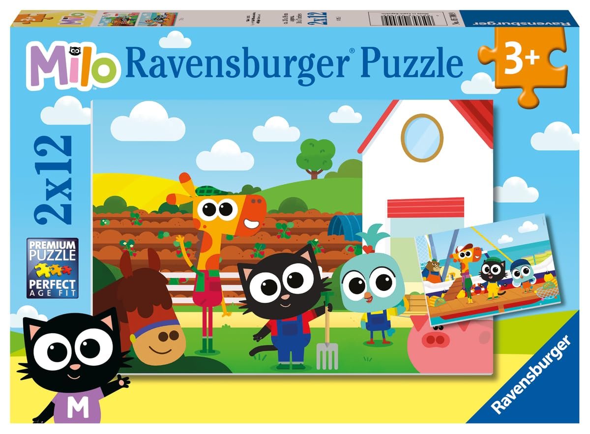 Пазл Ravensburger Milo Collection 2 x 12 2х12 деталей, фото №1