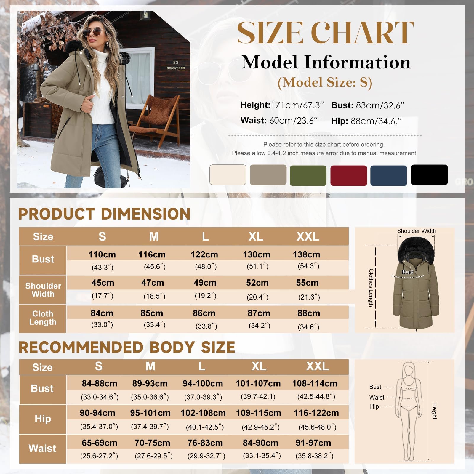 Жіноча зимова куртка Tuopuda, фото №6