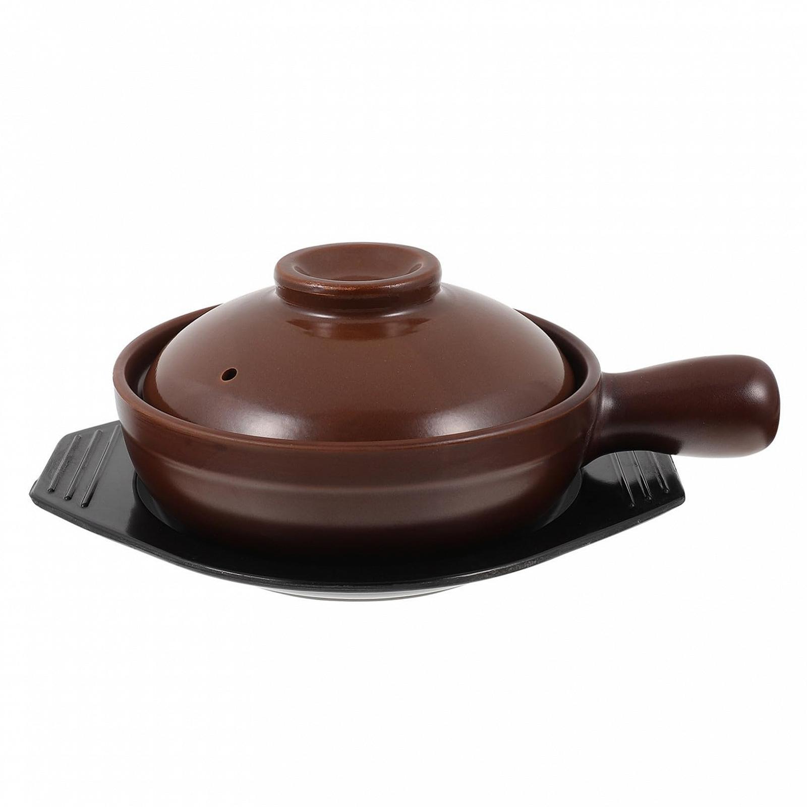 Керамическая кастрюля Gadpiparty с ручкой Термостойкая Энергосберегающая с крышкой, фото №1