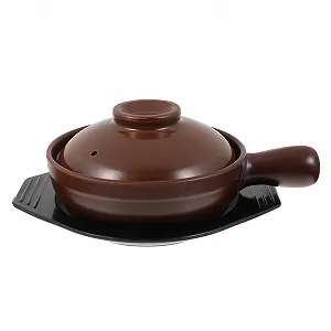 Керамическая кастрюля Gadpiparty с ручкой Термостойкая Энергосберегающая с крышкой - Фото 1