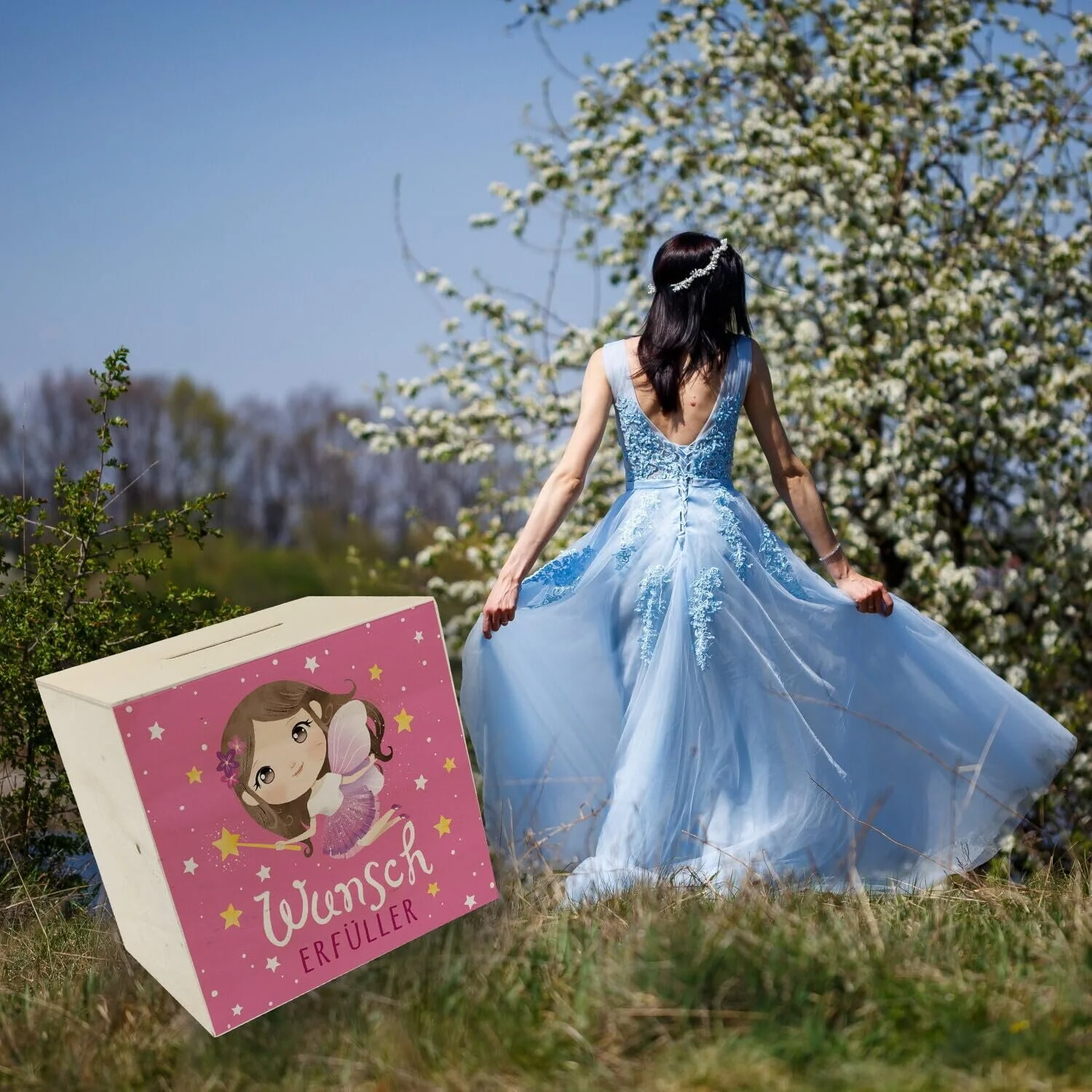 Скарбничка Fairy Wooden Money Box дерево Фея, фото №6