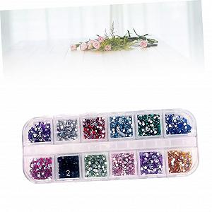 Акрилові самоцвіти 12 кольорів Блискучі кристали synthetic.ua - Фото 1