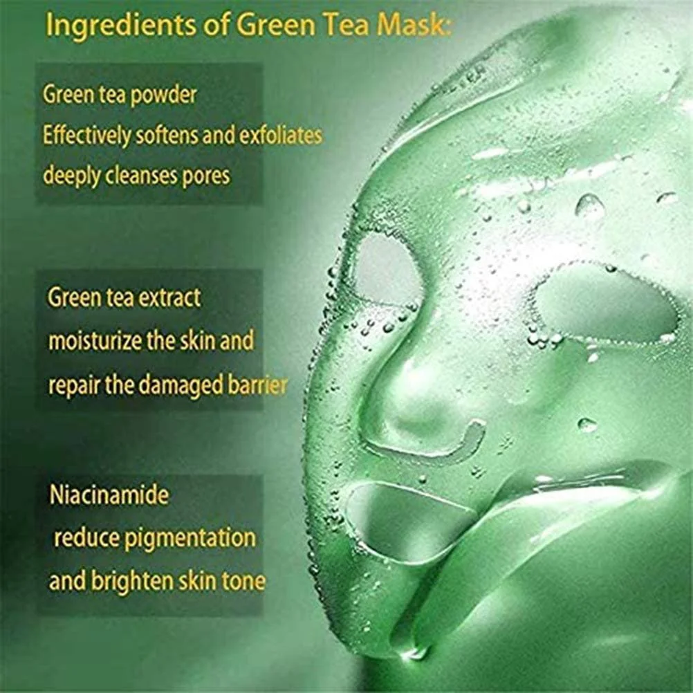 Маска для обличчя Green Tea, стік для глибокого очищення, контроль жирності, фото №7