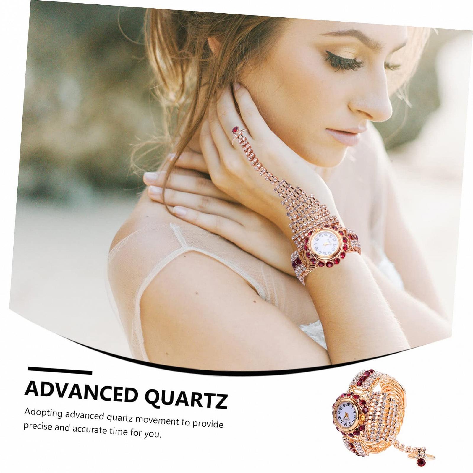 Кольцо-часы LIFKOME Женские Рождественские Подарки Сплав Красный, фото №4