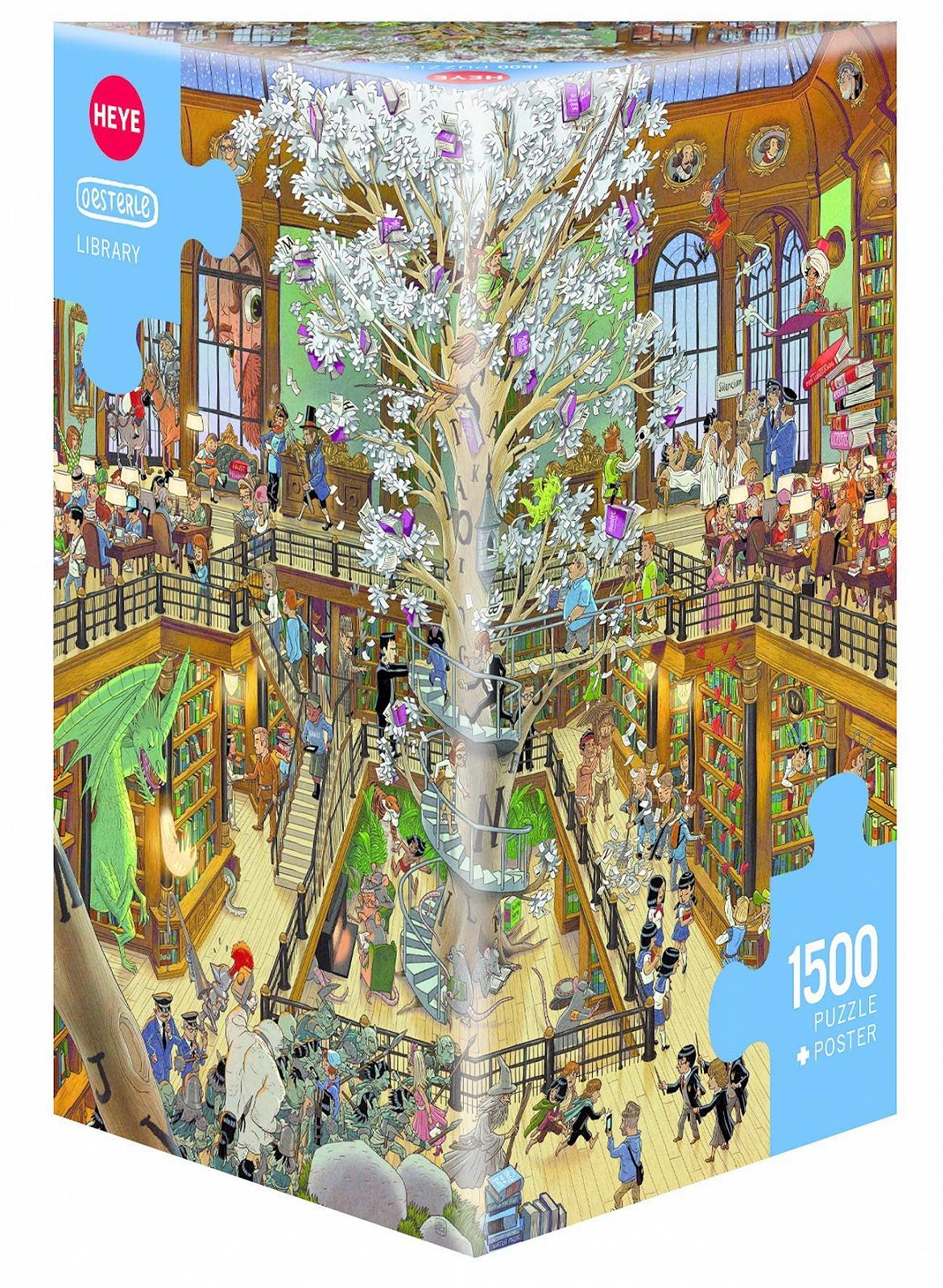 Пазл Heye Triangular Puzzles 29840 Library, Oesterle, фото №1