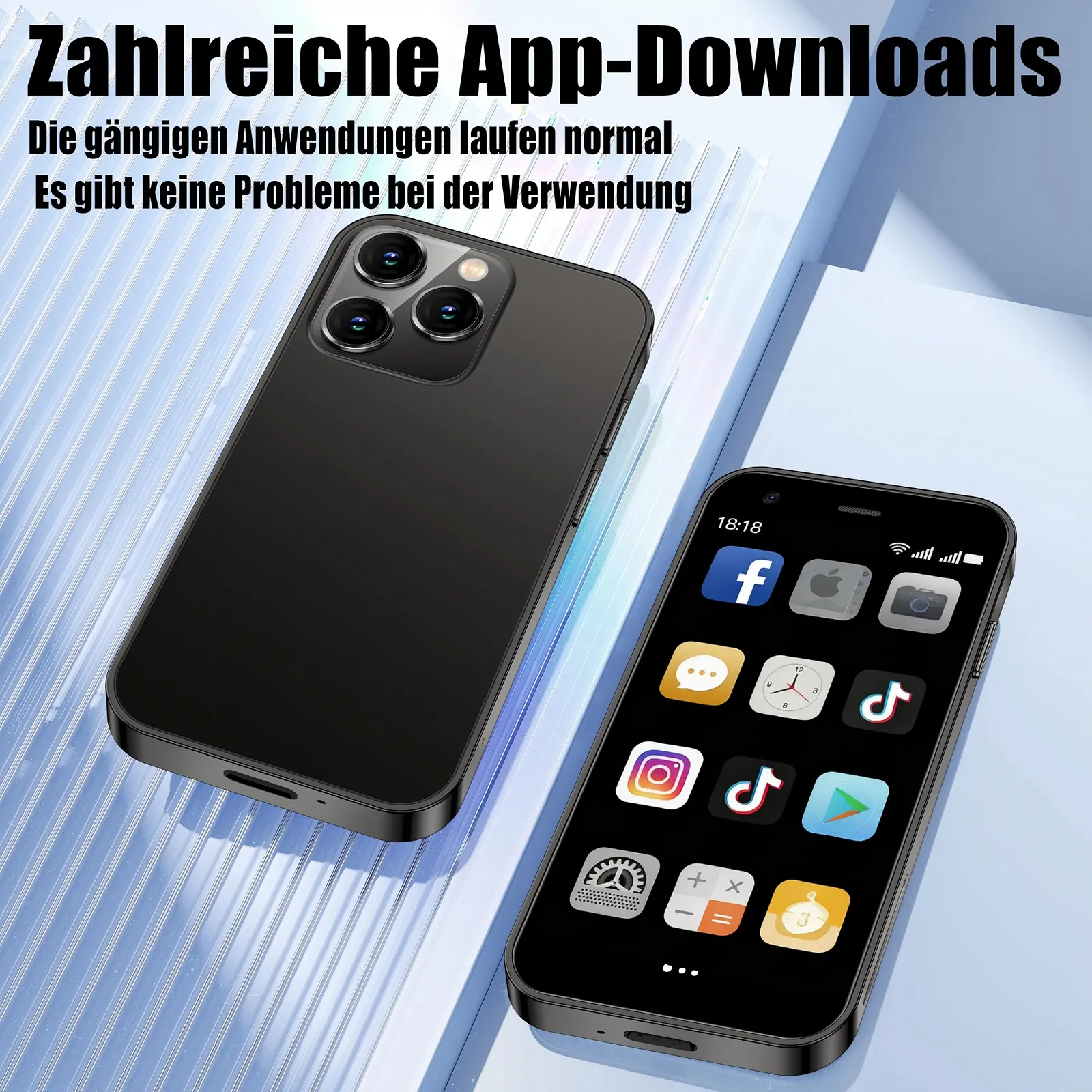 Мини-смартфон 4G 3 дюйма HD 3/64GB 2000 мАч Unlocked, фото №2 Мини-смартфон 4G 3 дюйма HD 3/64GB 2000 мАч Unlocked, фото №2