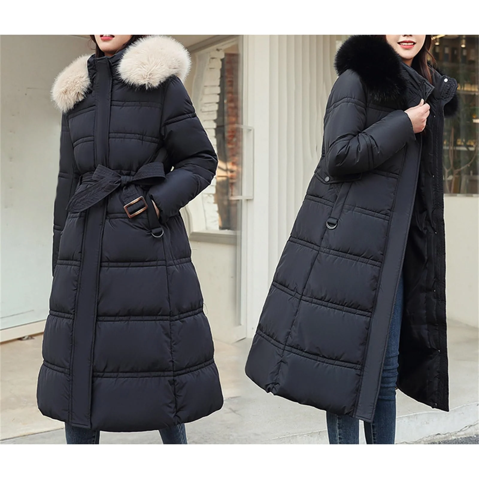 Жіноче зимове пухове пальто Тепле, фото №2