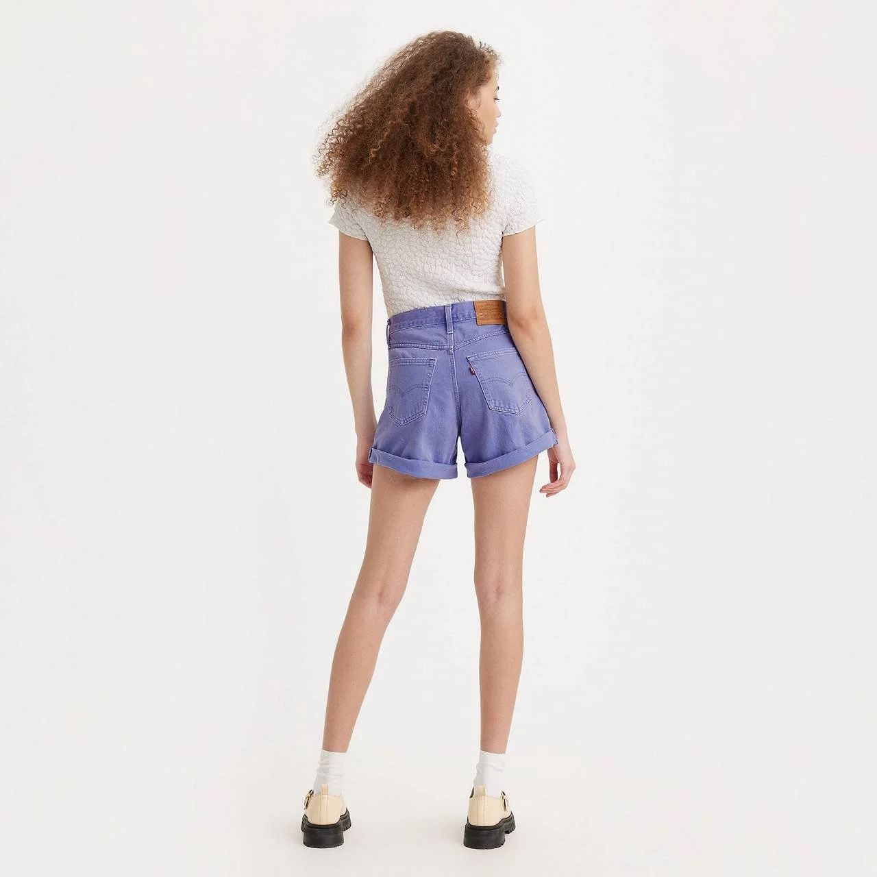 Жіночі шорти Levis - Rolled 80S Mom Shorts Dusty Persian Viol - 25, фото №3
