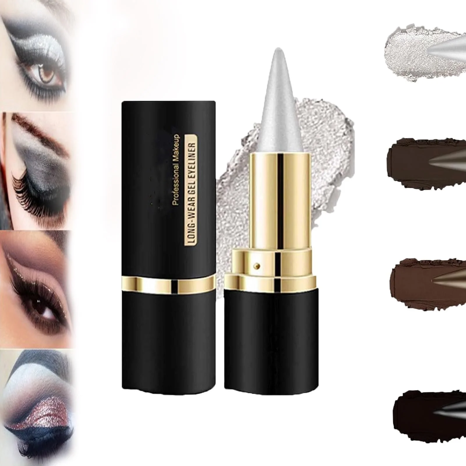 Гелевий Олівець Ayky Rational Long Wear, Natural Black, сріблястий, фото №1