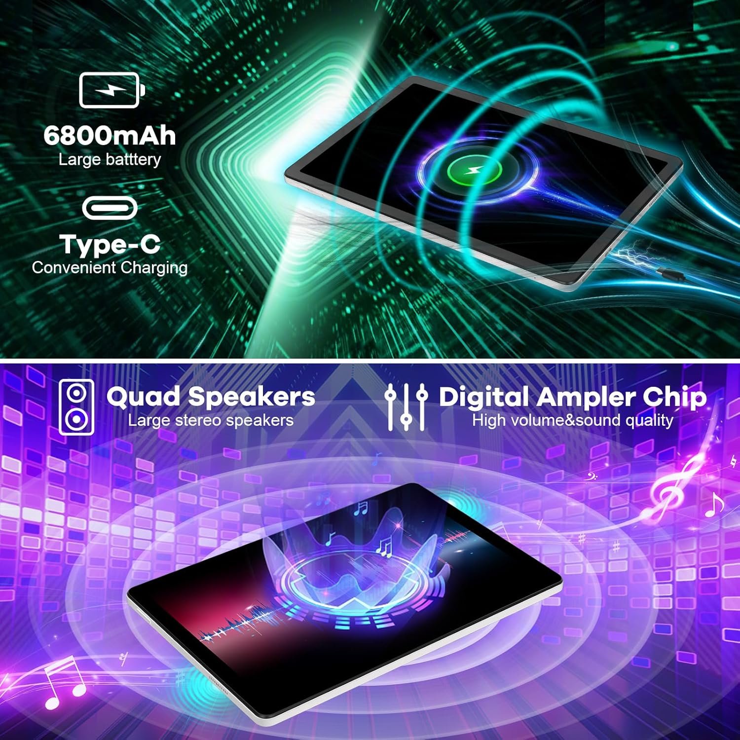 Планшет 11" FancyDay C9 (4+8)/128 ГБ 4G 8 ядер Android 14 6800 мАч Черный-серый, фото №5 Планшет 11" FancyDay C9 (4+8)/128 ГБ 4G 8 ядер Android 14 6800 мАч Черный-серый, фото №5