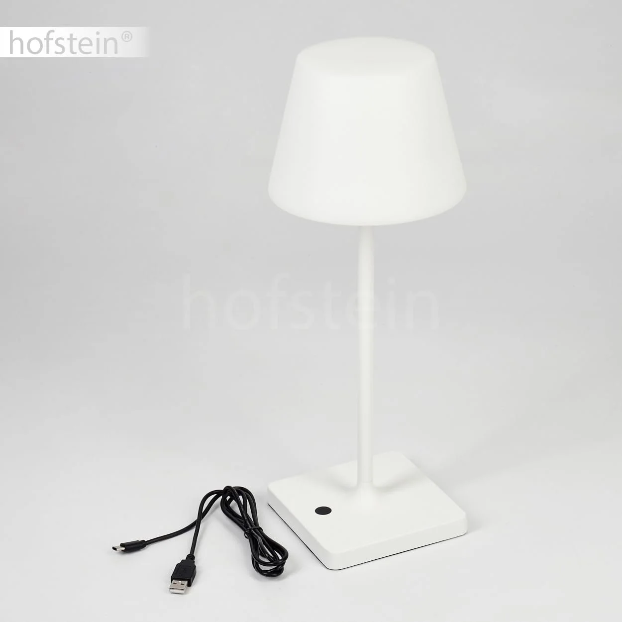 Настільна лампа HOFSTEIN Mayordomo LED Outdoor димована метал/пластик USB USB-C акумулятор сенсорний димер IP44 біла, фото №6