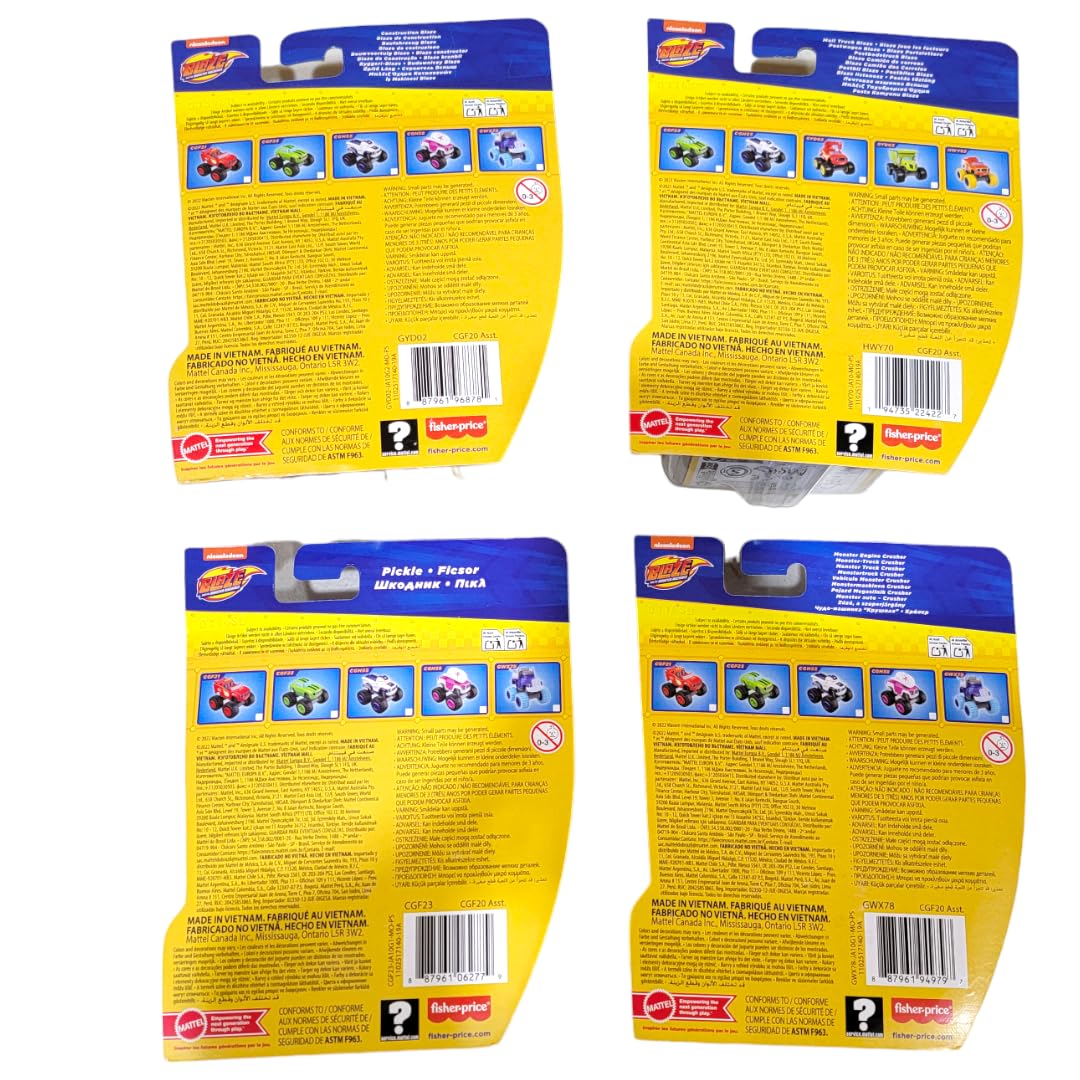 Набор Fisher-Price Blaze & The Monster Machines Blaze из 4 литых автомобилей с Blaze, Pickle и Crusher, фото №3 Набор Fisher-Price Blaze & The Monster Machines Blaze из 4 литых автомобилей с Blaze, Pickle и Crusher, фото №3