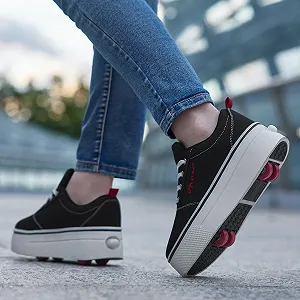 Кросівки на коліщатках для хлопчиків і дівчаток Знімні 4-колісні роликові synthetic.ua - Фото 1