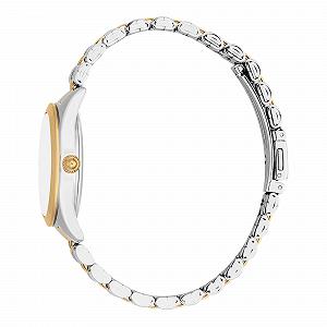 Жіночий аналоговий кварцовий годинник Just Cavalli JC1L309M0075 Ремінець з нержавіючої сталі, античний білий synthetic.ua - Фото 1