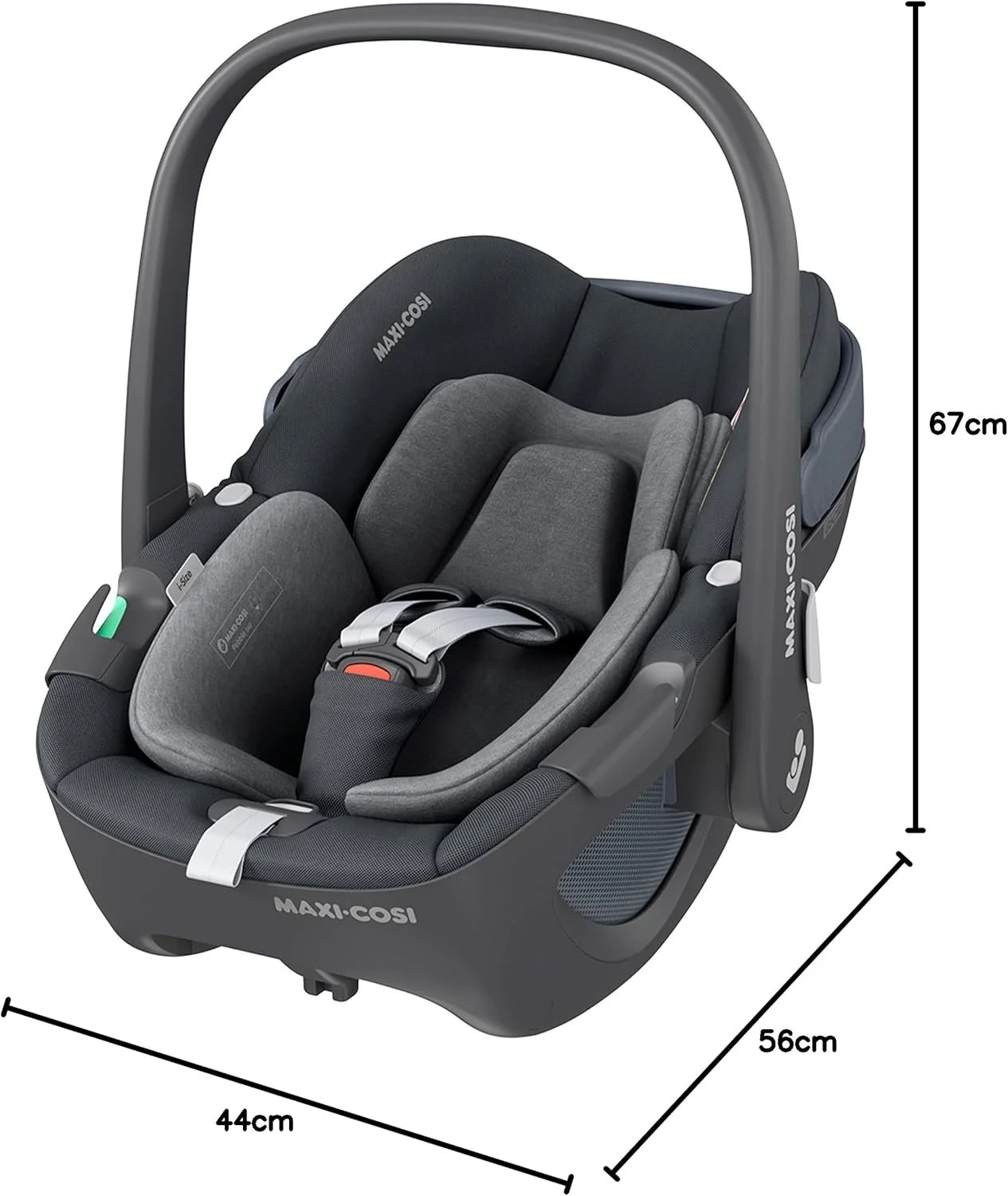 Дитяче автокрісло Maxi-Cosi Pebble 360 / Бічний захист G-Cell / ClimaFlow Comfort / 0-15 місяців / Essential Graphite, фото №7 Дитяче автокрісло Maxi-Cosi Pebble 360 / Бічний захист G-Cell / ClimaFlow Comfort / 0-15 місяців / Essential Graphite, фото №7