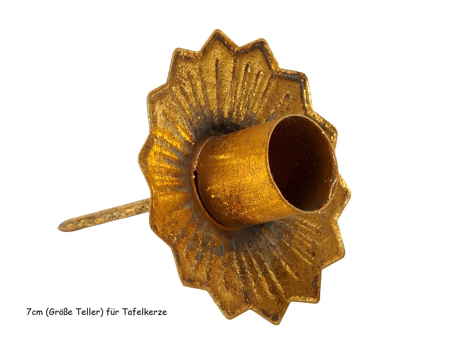 Підсвічник netproshop Crown 7 см Antique Gold, фото №2 Підсвічник netproshop Crown 7 см Antique Gold, фото №2