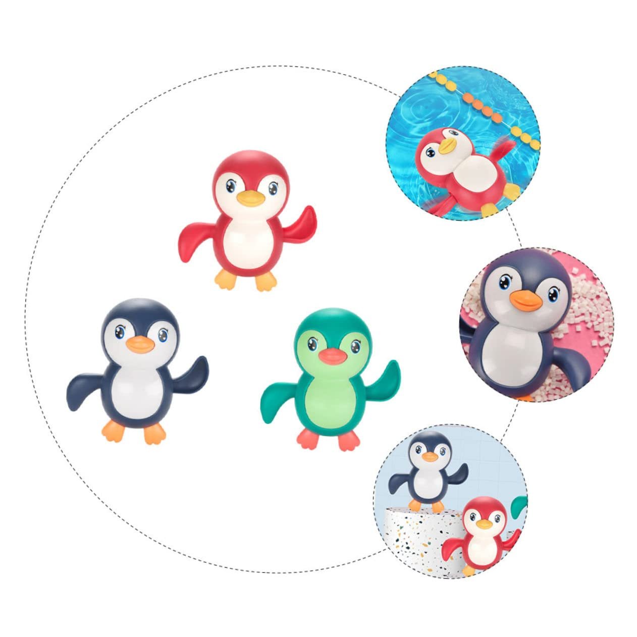 Игрушка для ванной Penguin, 3 шт., фото №8