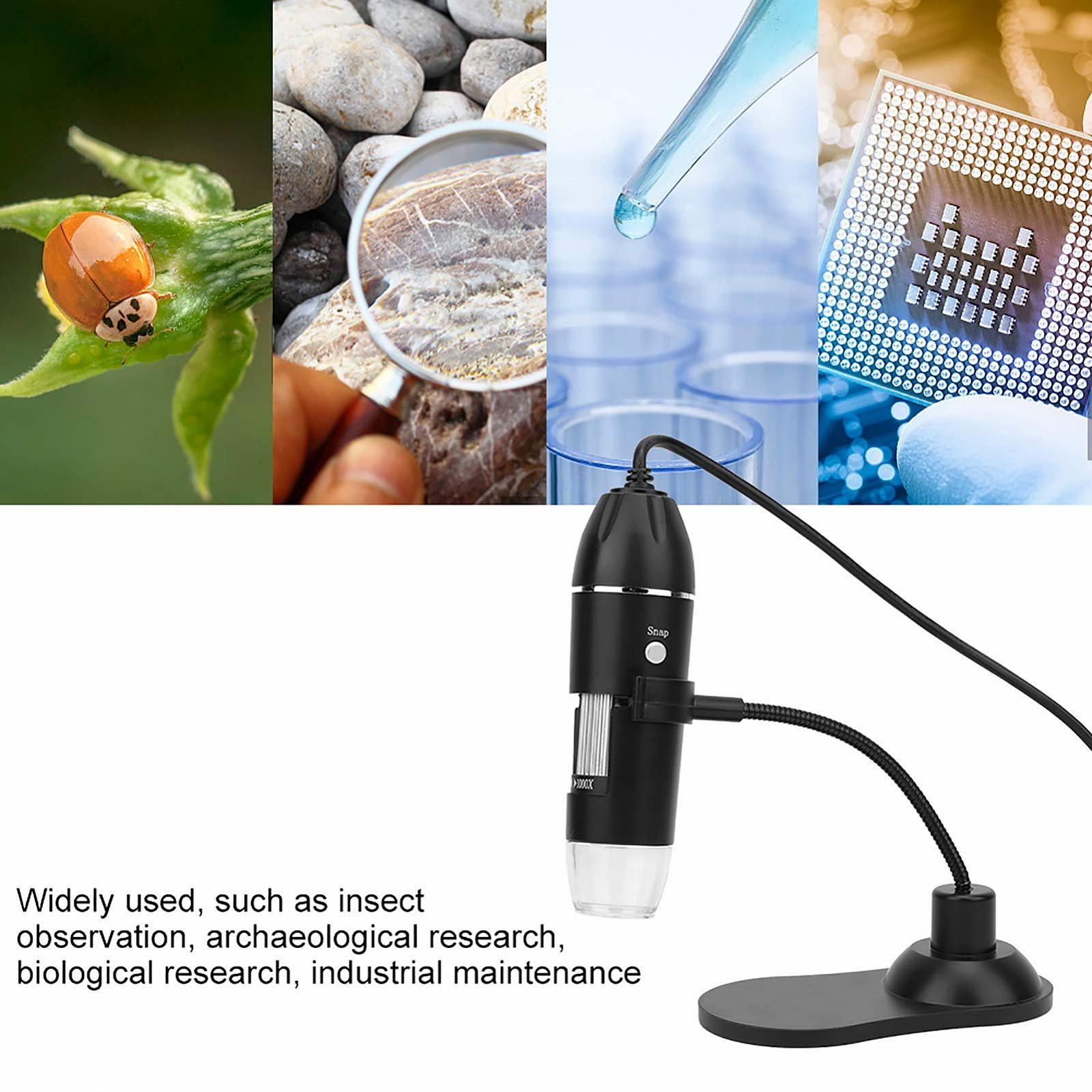 Цифровой микроскоп USB aqxreight 50x-1000X с держателем, фото №5