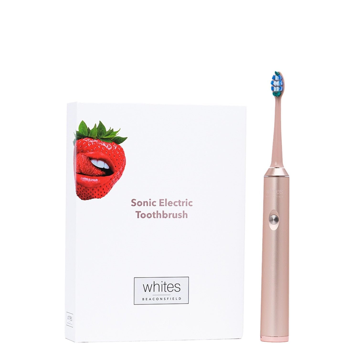 Электрическая зубная щетка Sonic Whites Beaconsfield Limited Edition Rose Gold, 37 000 вибраций, USB зарядка, сменные насадки, фото №1