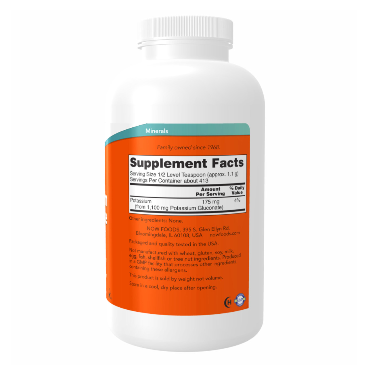 Potassium Gluconate Pure Powder 454g, фото №2