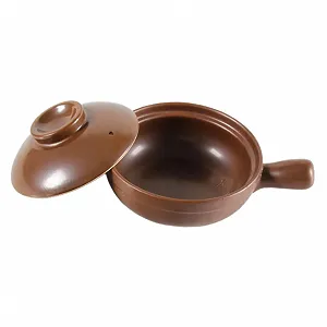 Кастрюля-сотейник керамическая с боковой ручкой термостойкая для бибимбапа и супов - Фото 1