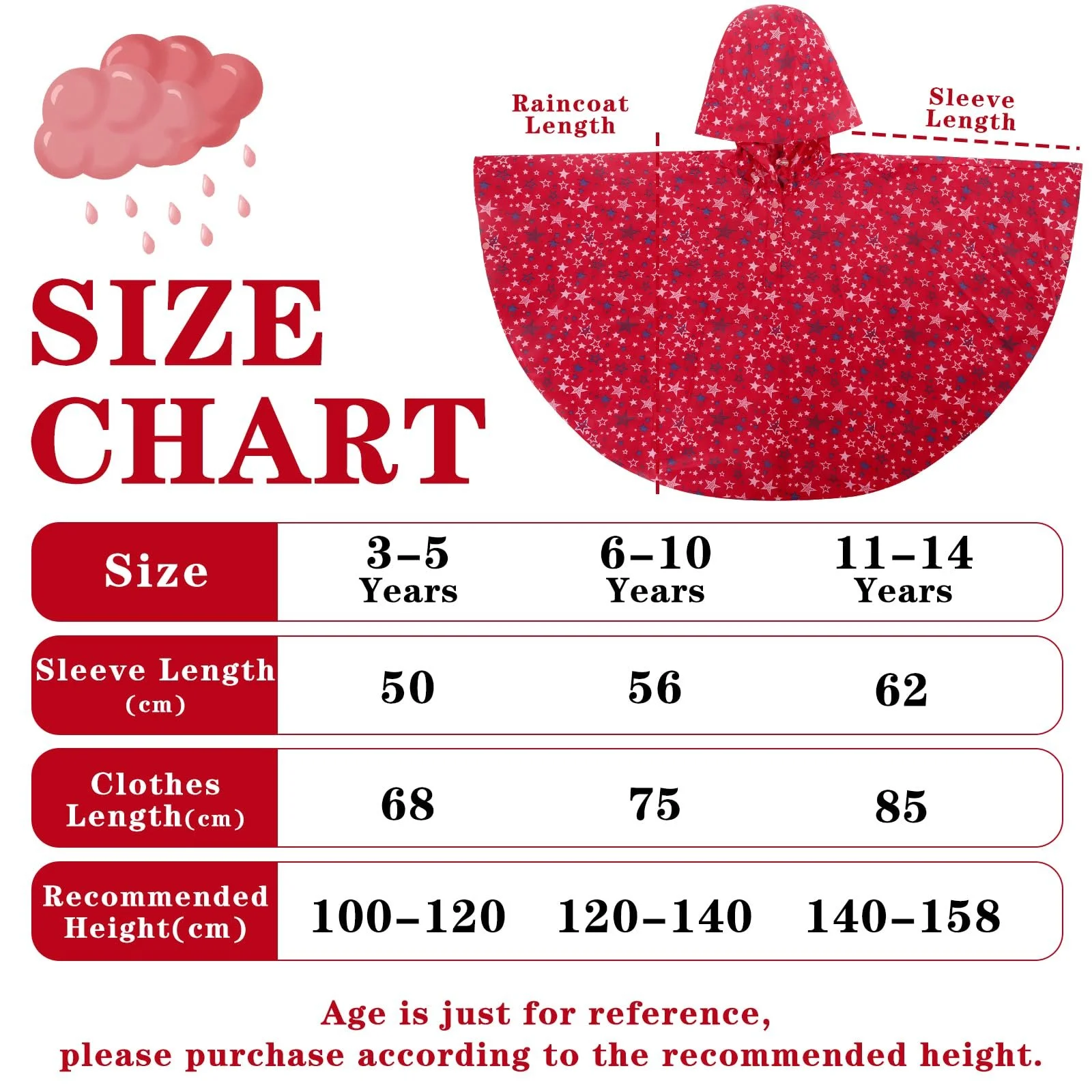 Дитячий дощовий плащ-пончо KAKU NANU з капюшоном, фото №7