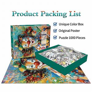 Пазл HUADADA 1000 деталей Кольоровий Клоун Різнокольоровий synthetic.ua - Фото 1