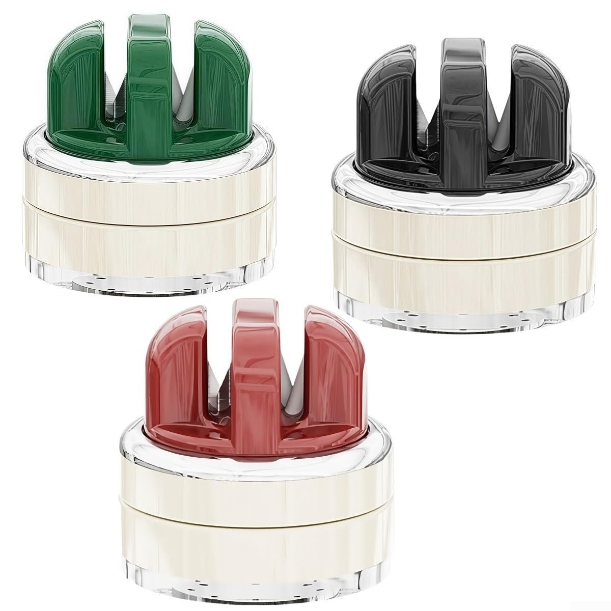 Компактная точилка с присоской для ножей Черная, фото №3