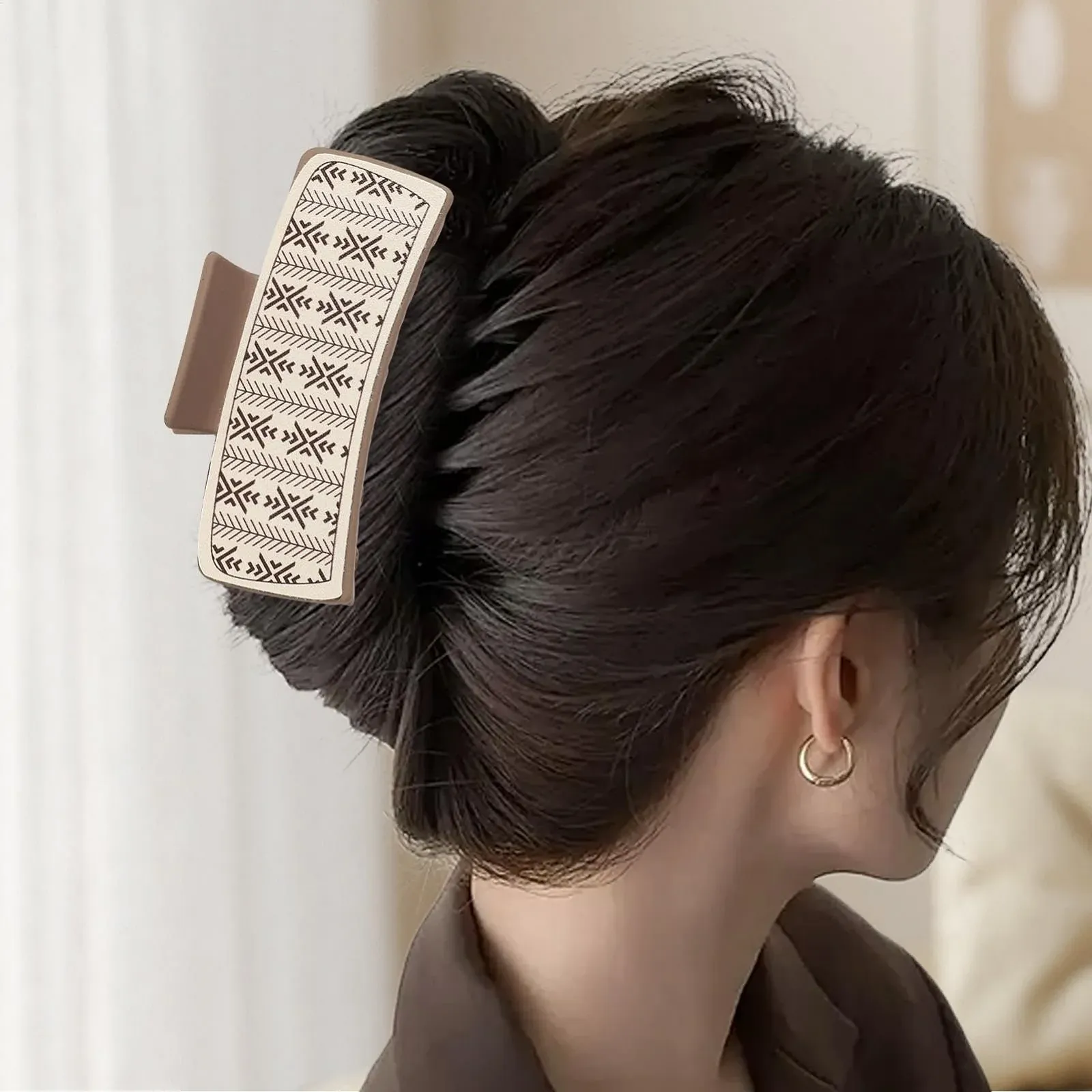 Заколка-краб для волос Euyehn Цветочный/Коровий принт Квадратный Желтый, 2 шт, фото №7 Заколка-краб для волос Euyehn Цветочный/Коровий принт Квадратный Желтый, 2 шт, фото №7