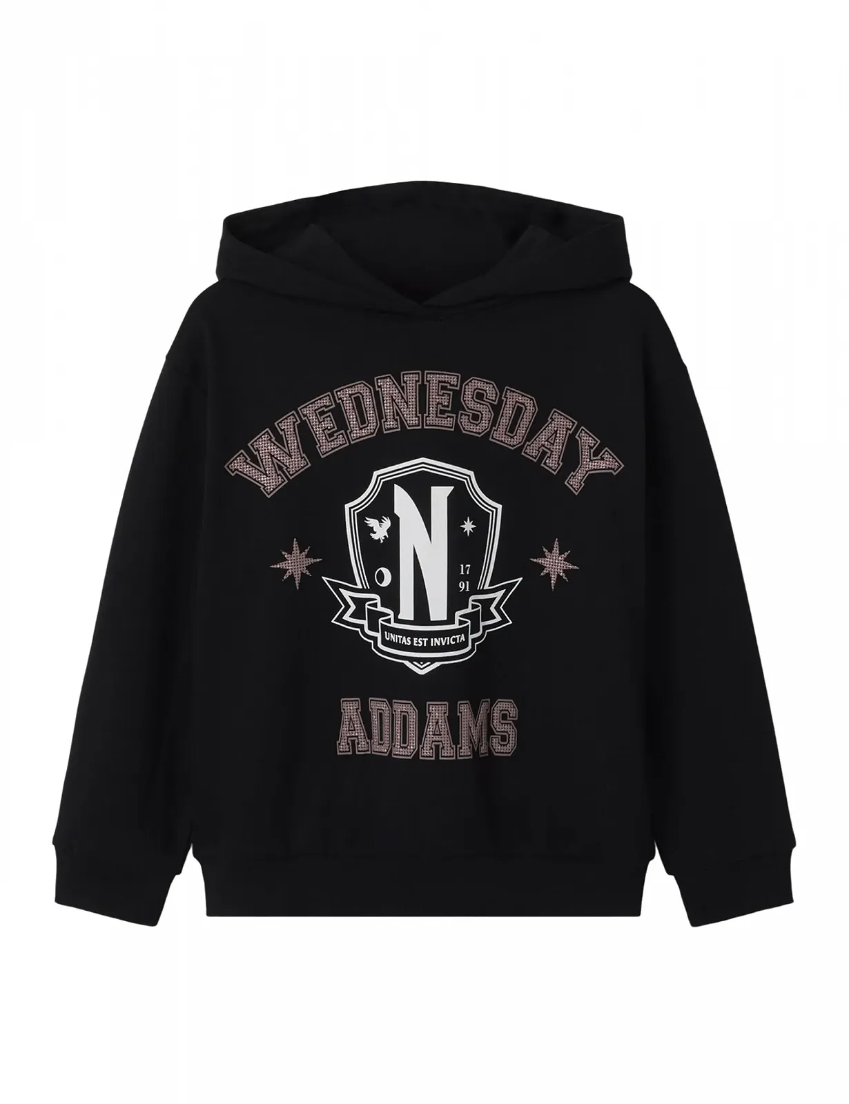 Толстовка NAME IT Girls Nkfjixinni Wed RLX Sweat Wh Bru Noos Sky, фото №1
