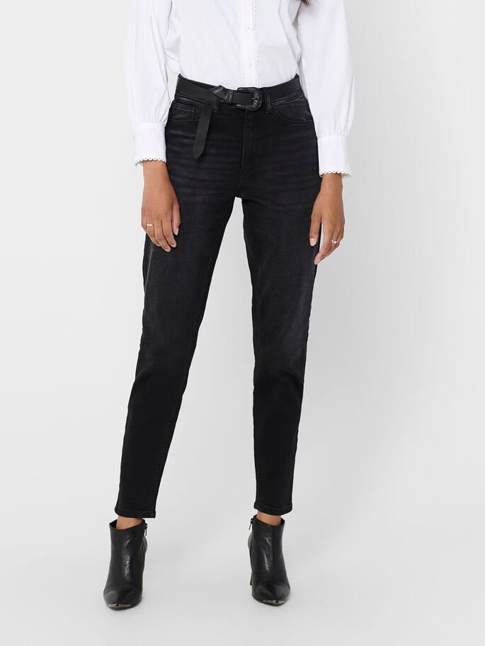Джинси ONLVENEDA LIFE MOM JEANS REA461A NOOS 15210672  Denim ONLY Чорний  L, фото №3