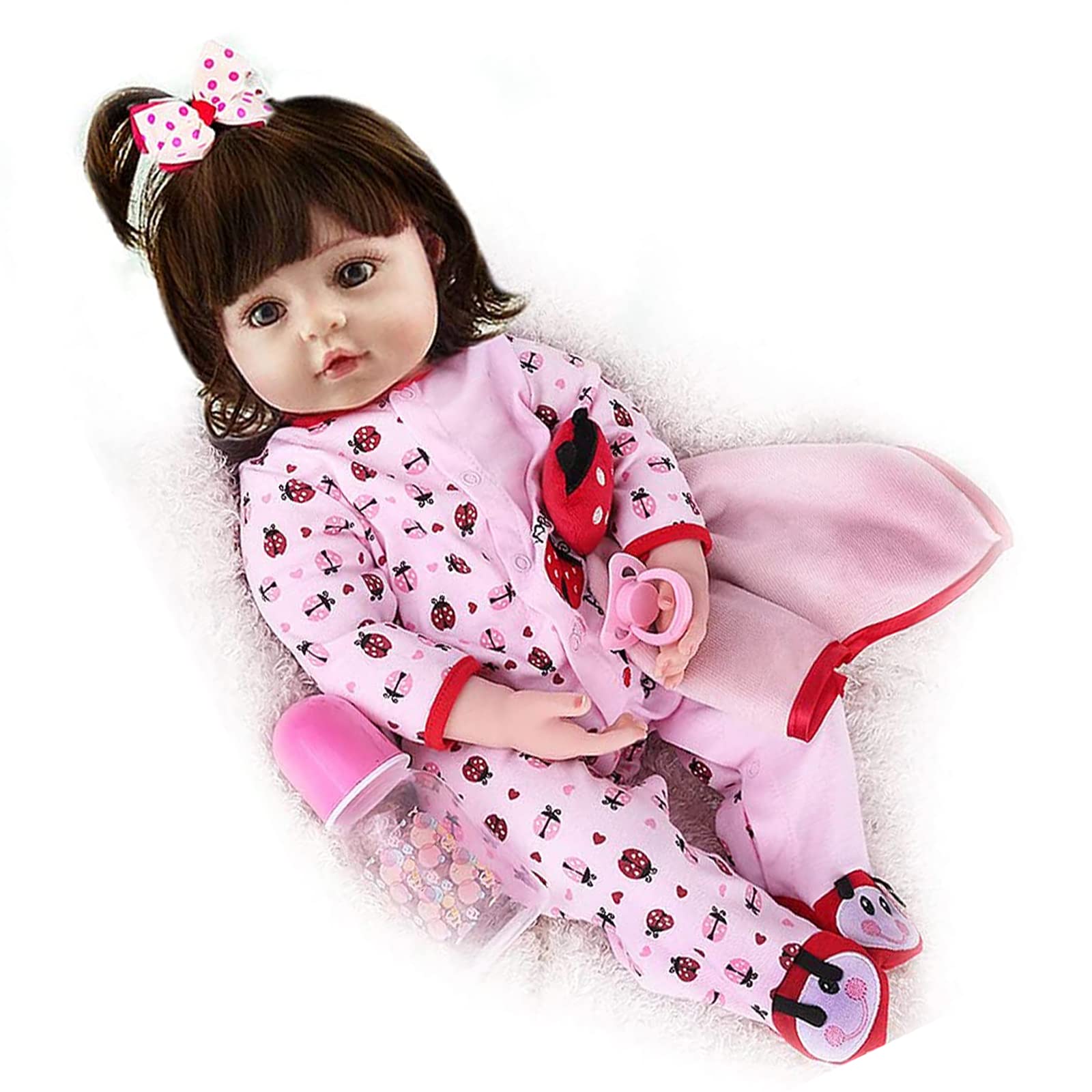 Лялька реборн ZIYIUI 60 см, дівчинка, подарунок на день народження, фото №8