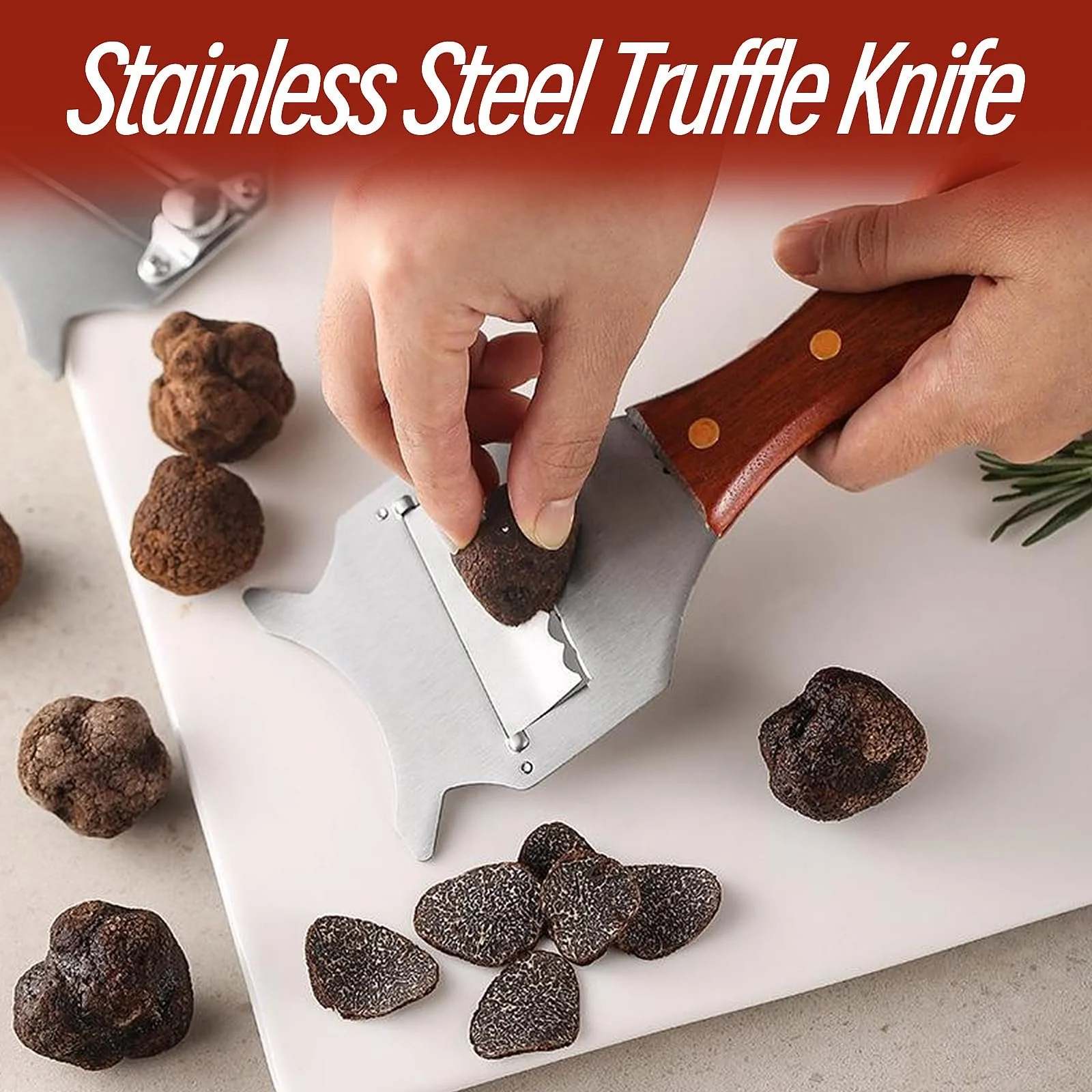 Слайсер для трюфелів Gourmeger Professional, 1 шт., нержавіюча сталь, регульований, з дерев'яною ручкою, фото №5 Слайсер для трюфелів Gourmeger Professional, 1 шт., нержавіюча сталь, регульований, з дерев'яною ручкою, фото №5