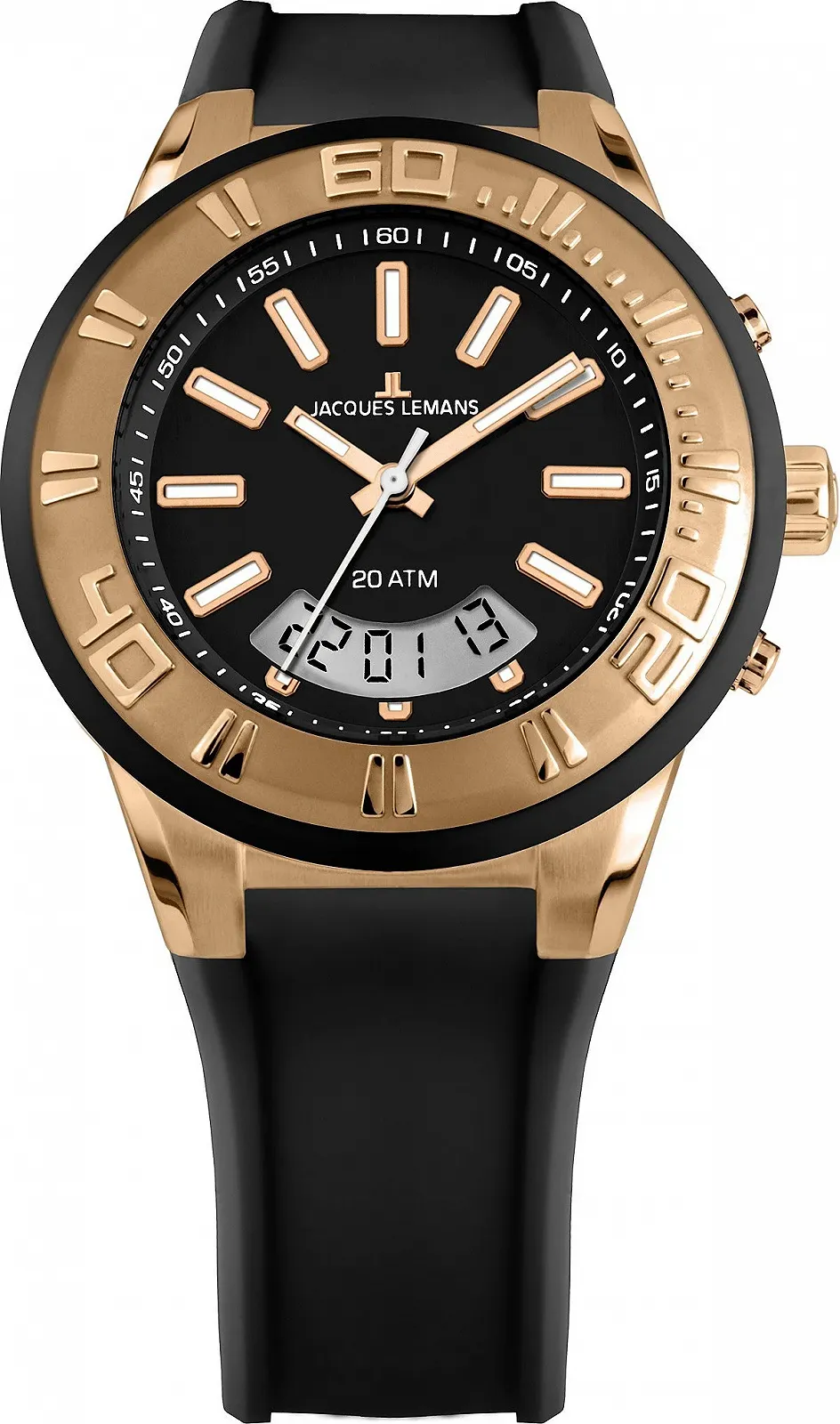 Часы Jacques Lemans Унисекс Кварцевые Черный/разноцветный, фото №1 Часы Jacques Lemans Унисекс Кварцевые Черный/разноцветный, фото №1