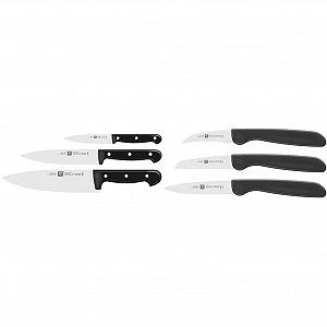 Набор ножей Zwilling Twin Chef 3 шт., нержавеющая сталь, пластик, черный - Фото 1