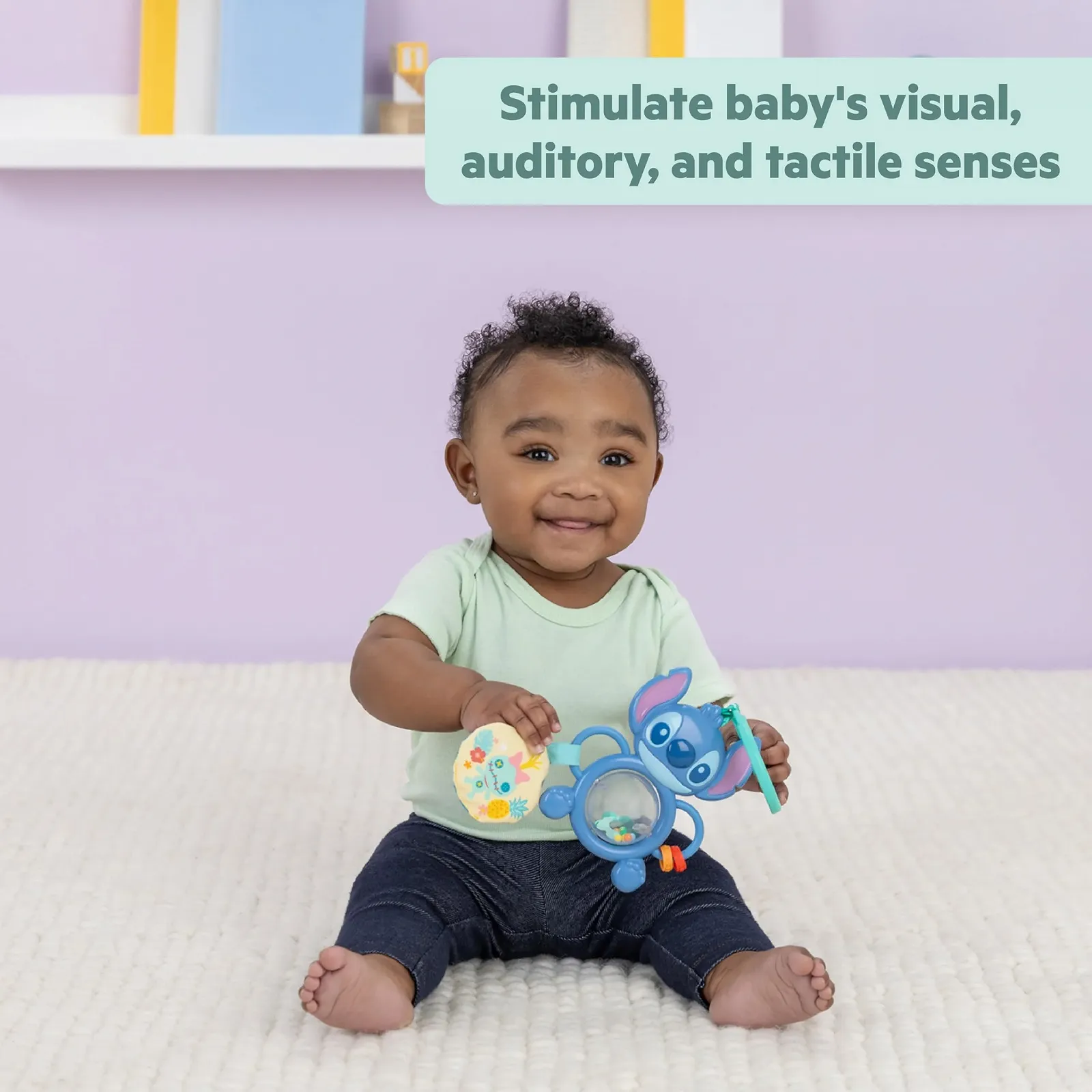 Іграшка Bright Starts Disney Baby Stitch Tummy Tumble розвиваюча, унісекс, фото №3