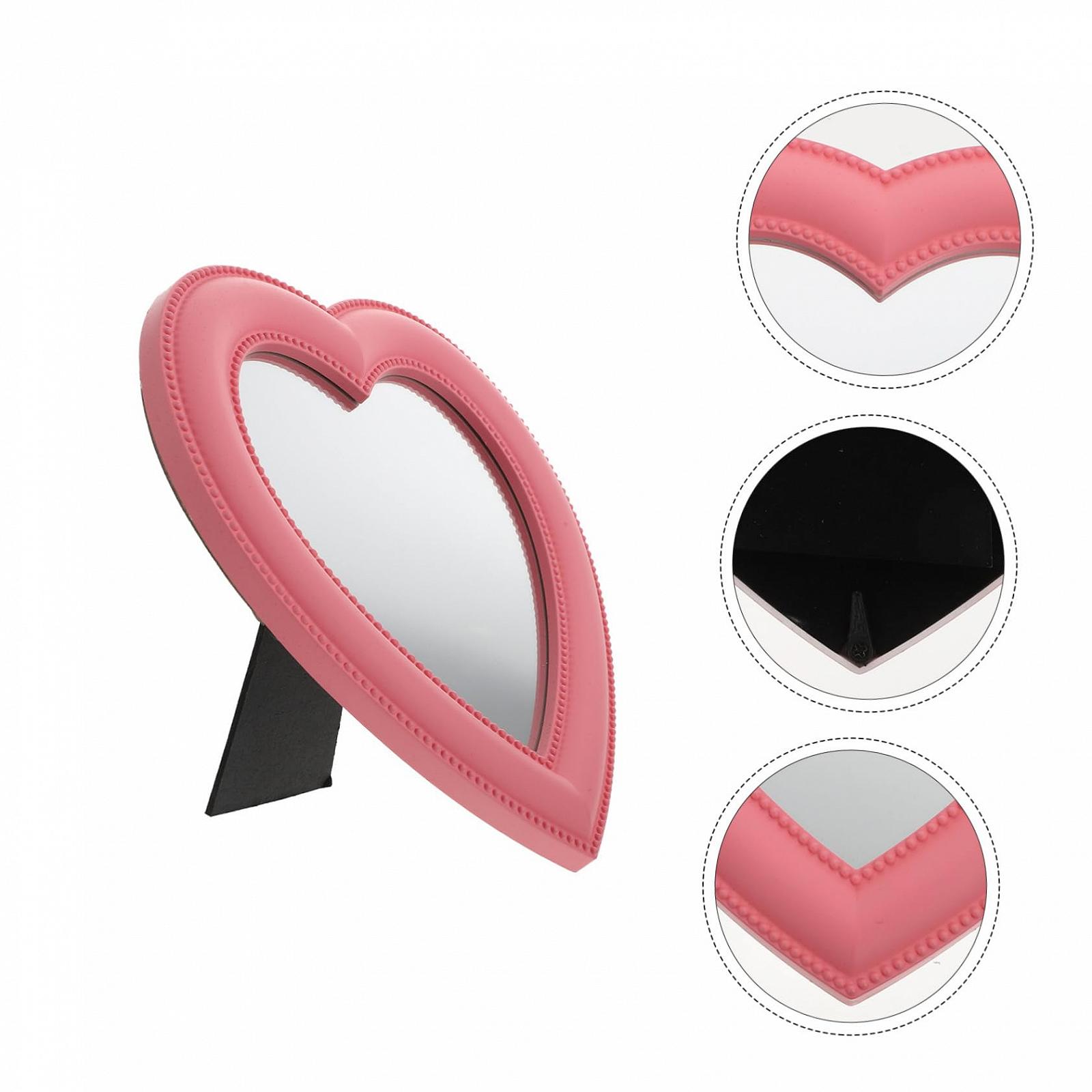 Дзеркало Angoily 6 STK у формі серця для макіяжу дівчат стільникове скло косметичне, фото №2 Дзеркало Angoily 6 STK у формі серця для макіяжу дівчат стільникове скло косметичне, фото №2