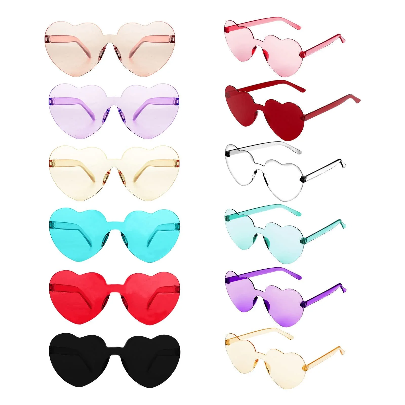 Солнцезащитные очки в форме сердца KINBOM, 12 цветов, фото №1 Солнцезащитные очки в форме сердца KINBOM, 12 цветов, фото №1